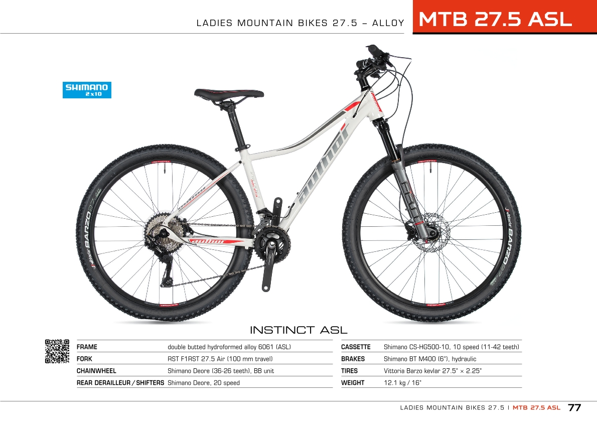 MTB ASL 27.5 - ladies mountain bikes 27.5